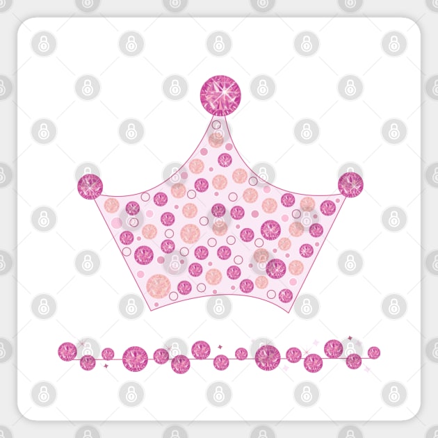 Crown with pink princess Sticker by GULSENGUNEL